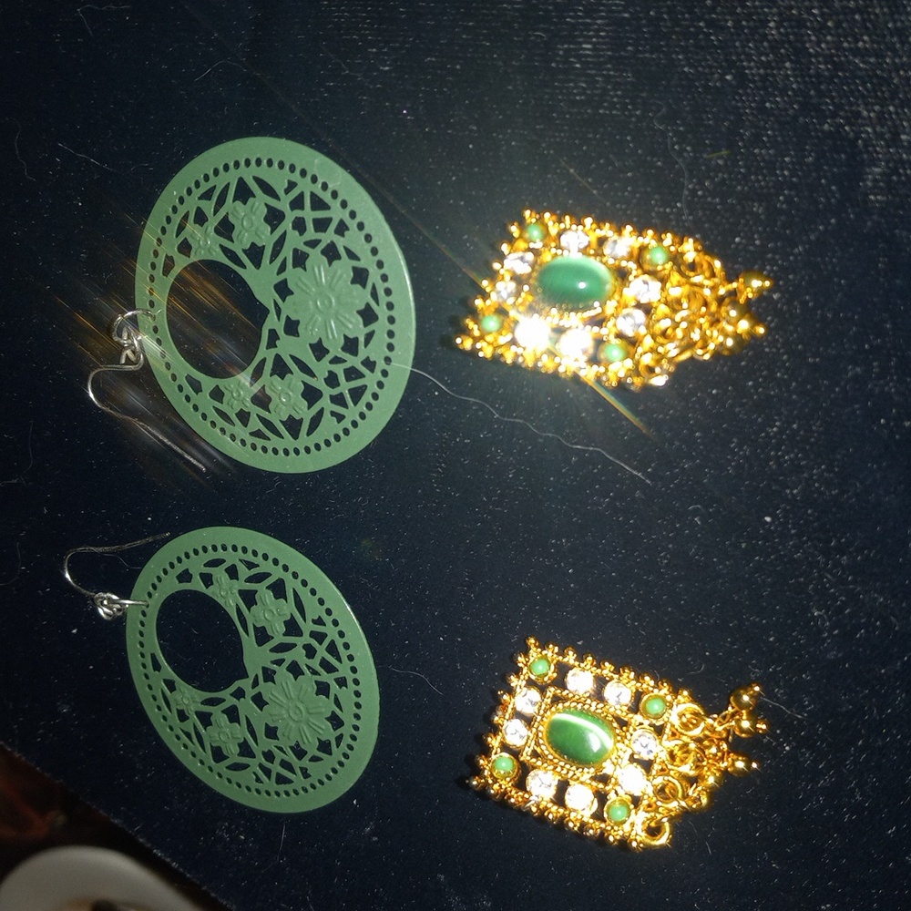 Two Pair Pierced Earrings
